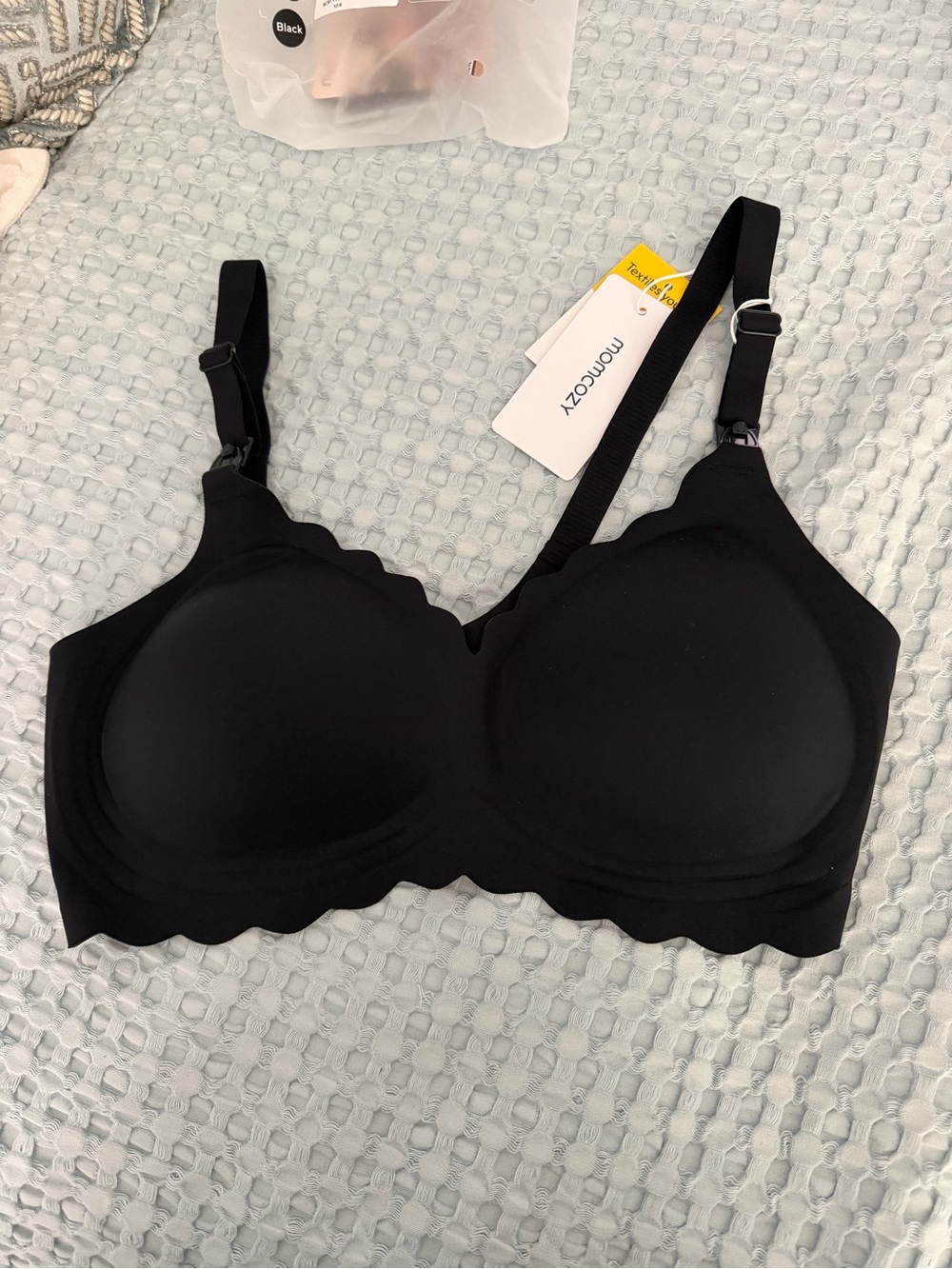 Seamless Maternity/Nursing Bra in Black